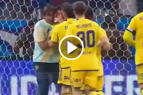 VIDEO | El gesto de Diego Martínez con Merentiel ni bien erró el penal ante Cruzeiro