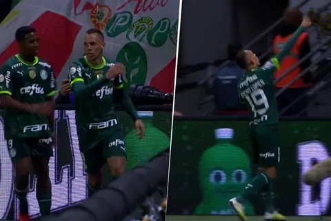 Breno Lopes contra la hinchada de Palmeiras