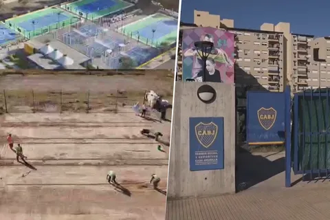 VIDEO | Nueva obra en Boca: así quedarán las nuevas canchas de tenis 