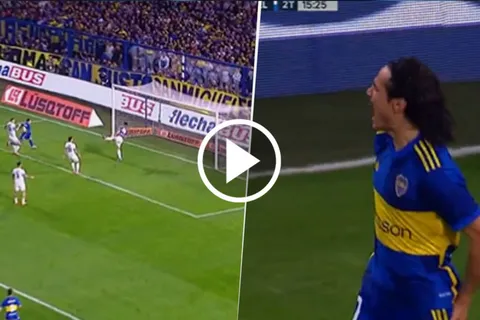 VIDEO | El gol de Edinson Cavani para que Boca le gane a Vélez