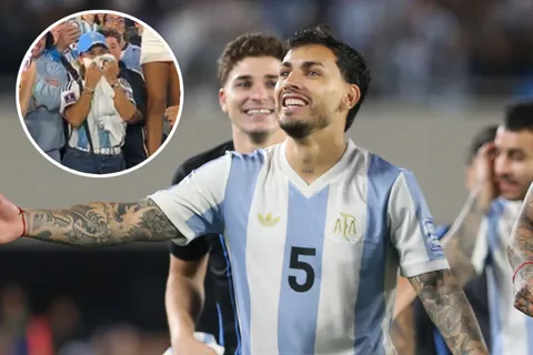 A quién buscó Leandro Paredes para regalarle su camiseta y no es su mujer: "Gracias, mi amor"