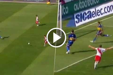 El gol de Borja en el Superclásico