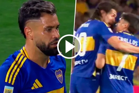 VIDEO | El golazo de Milton Giménez para Boca y el picante cruce posterior entre Cavani y Zeballos