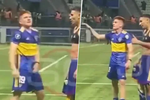 El gesto de Valentín Barco a los hinchas de Palmeiras