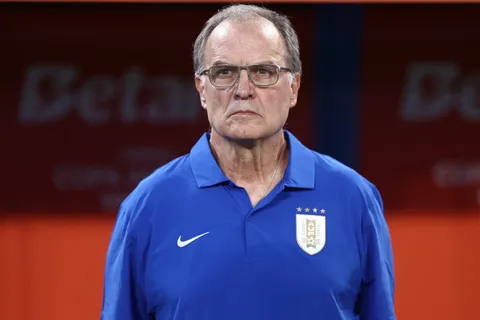 Marcelo Bielsa, entrenador de la Selección de Uruguay