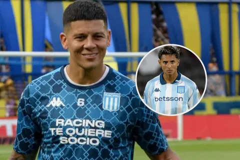 La reacción de Marcos Rojo a la victoria de Racing y a los cantitos de La Bombonera contra Almendra