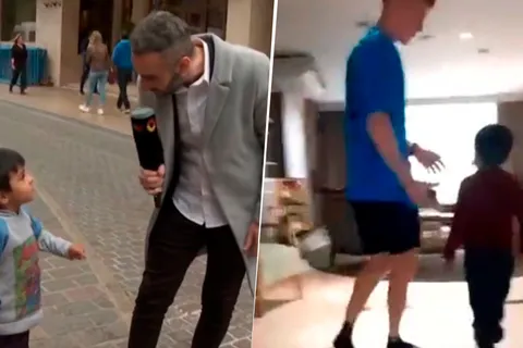 VIDEO | Barco y un tierno momento con el niño que se volvió viral