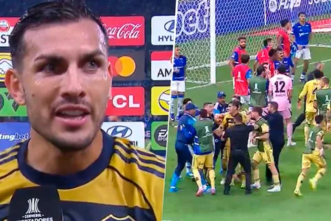 Paredes cuestionó la actitud de los jugadores de Cruzeiro: "No nos gusta eso"