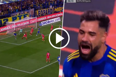 VIDEO | El golazo de taco de Milton Giménez para el empate de Boca ante Barracas Central