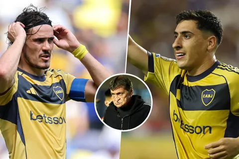 La sorpresiva postura de Falcioni sobre Cavani y Merentiel: "El que está para ser el 9 de Boca es..."