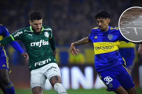 Con una pintada, la amenaza de la hinchada de Palmeiras a los fanáticos de Boca en San Pablo