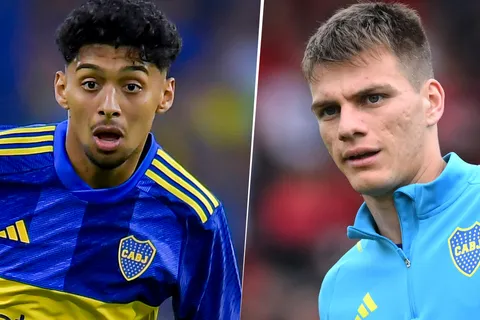 Cristian Medina y Kevin Zenón en Boca