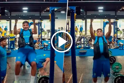 VIDEO | ¿Cuántas dominadas hace Luca Langoni, con Medina como "entrenador"?