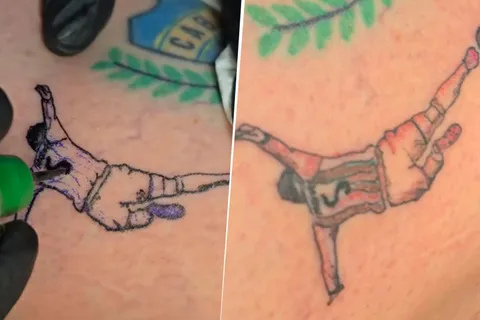 Un hincha de Boca se tatuó el quite de Leandro Paredes ante Egipto