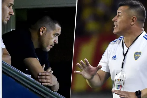 Se filtró qué le dijo Riquelme a Almirón después de la derrota en Mendoza