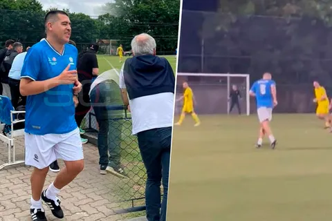 VIDEO | Riquelme volvió a una cancha de fútbol en la previa de la final de la Copa