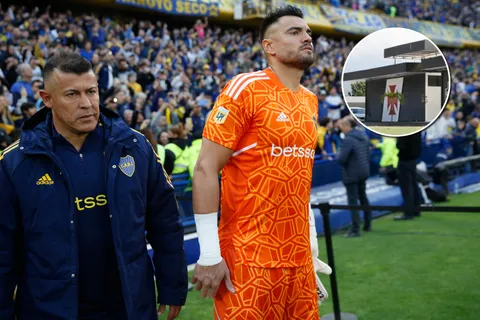 Sergio Romero y Jorge Almirón en Boca