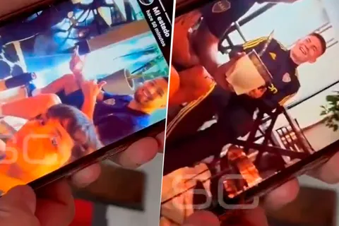 VIDEO | Sueño cumplido: un hincha santiagueño compartió unos mates con el plantel de Boca