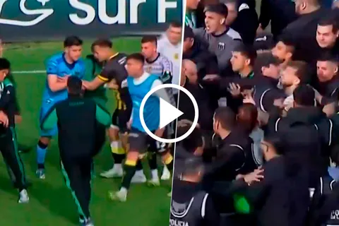 A las piñas: un jugador de Boca quedó en el medio de una pelea en Chicago-Almirante