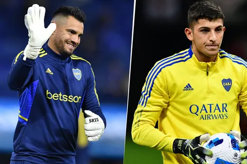 Sergio Romero y Leandro Brey en Boca