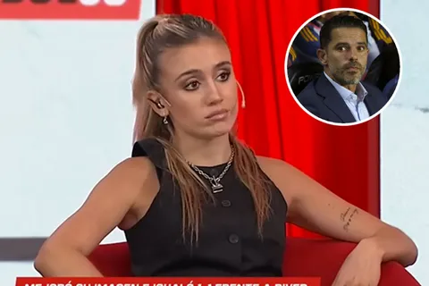 Morena Beltrán hizo una llamativa sugerencia sobre Gago por sacar a Blondel ante Newell's