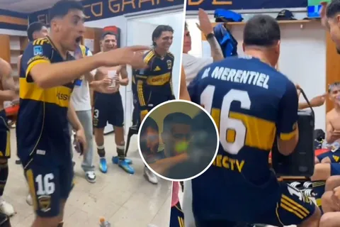 El festejo de los jugadores de Boca con Riquelme: "¿Qué pasa con los turros?"