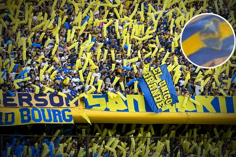 VIDEO | Boca es Mundial: apareció una bandera del Xeneize en una hinchada europea