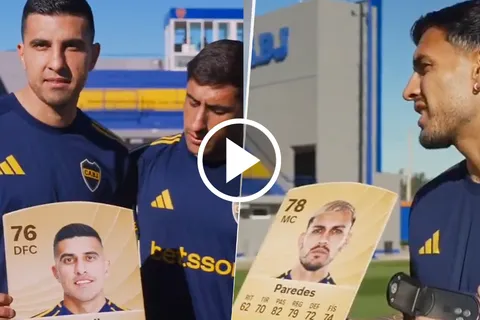 Los jugadores de Boca reaccionaron a sus cartas del EA FC 26