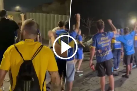 Video | La fiesta de los hinchas de Boca en Belo Horizonte y la polémica tribuna que les dieron