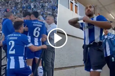 VIDEO | Alan Varela grita campeón: los festejos del exBoca junto a sus compañeros y los hinchas de Porto