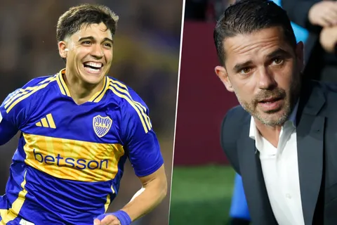 Exequiel Zeballos y Fernando Gago en Boca