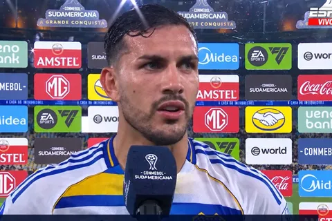 Paredes habló tras el pase de Boca a la final del torneo. 