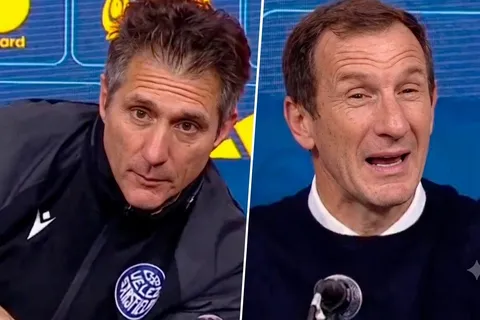 El divertido cruce entre Guillermo Barros Schelotto y Arruabarrena en la conferencia: "Que venga Gustavo"