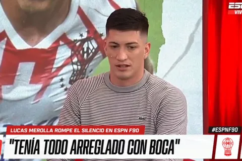 Merolla explicó por qué se cayó su pase a Boca: "Tenía todo arreglado"