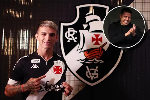 Lucas Orellano en su presentación en Vasco Da Gama