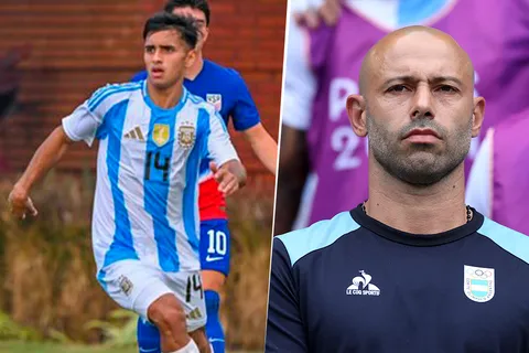 Milton Delgado jugó para el Sub 20 de Argentina y Mascherano tuvo un gesto muy particular