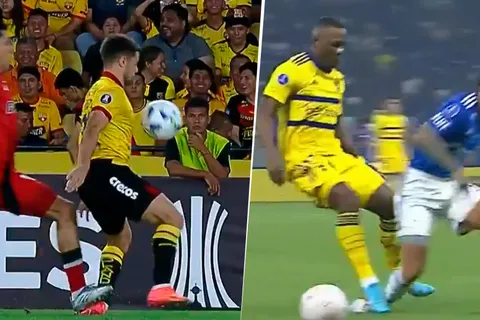 El mismo árbitro que expulsó a Advíncula a los 10 segundos ni amonestó a Enzo Pérez por este pisotón
