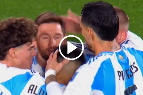 Gran pase de Paredes: el golazo de Messi para Argentina ante Venezuela