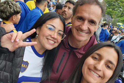 Gabriel Katopodis en la movilización de Boca en favor de Riquelme