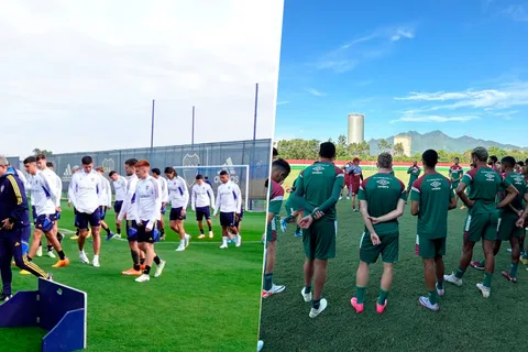 Dato curioso: la insólita cercanía con la que van a entrenarse Boca y Fluminense antes de la final