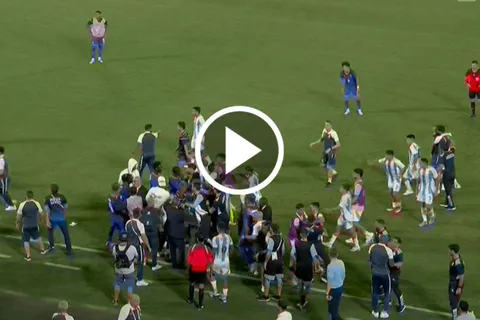 VIDEO | El tumulto entre Argentina y Francia tras una cargada a Equi Fernández