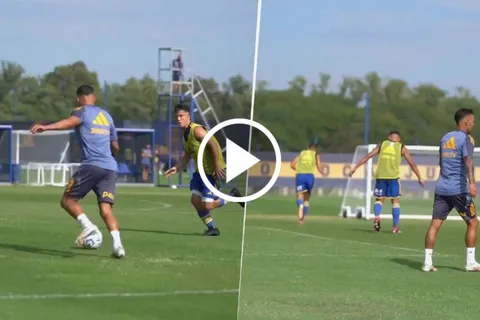 VIDEO | El golazo de Lucas Janson en la práctica de Boca que sorprendió a los hinchas: "Con razón"