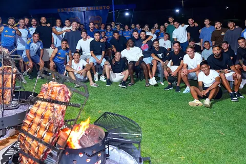 El asado del plantel de Boca