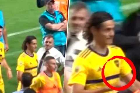 VIDEO | No se vio: el gesto de Cavani a la hinchada de San Lorenzo mientras salía de la cancha