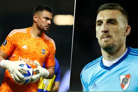 Sergio Romero y Franco Armani, arquero de Boca y River