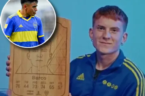 Valentín Barco, jugador de Boca