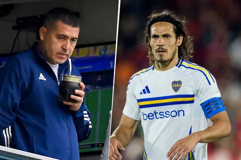 Cavani y Riquelme podrían reunirse en Boca ante la delicada situación del delantero