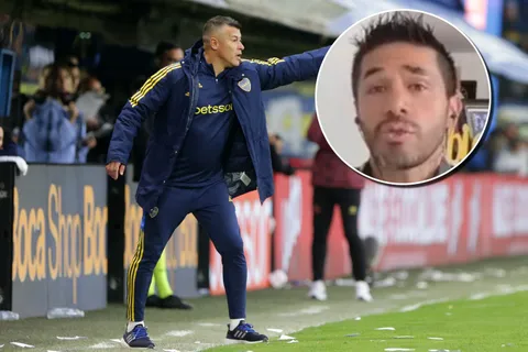 Jorge Almirón, entrenador de Boca y Fabián Vargas