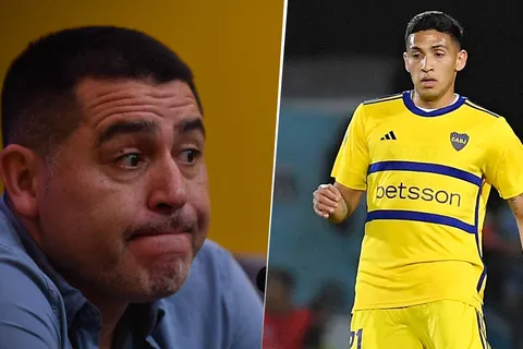 Equi Fernández y Juan Román Riquelme en Boca