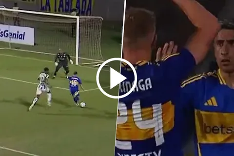 El gol de Merentiel para el 2 a 0 de Boca contra Juventude